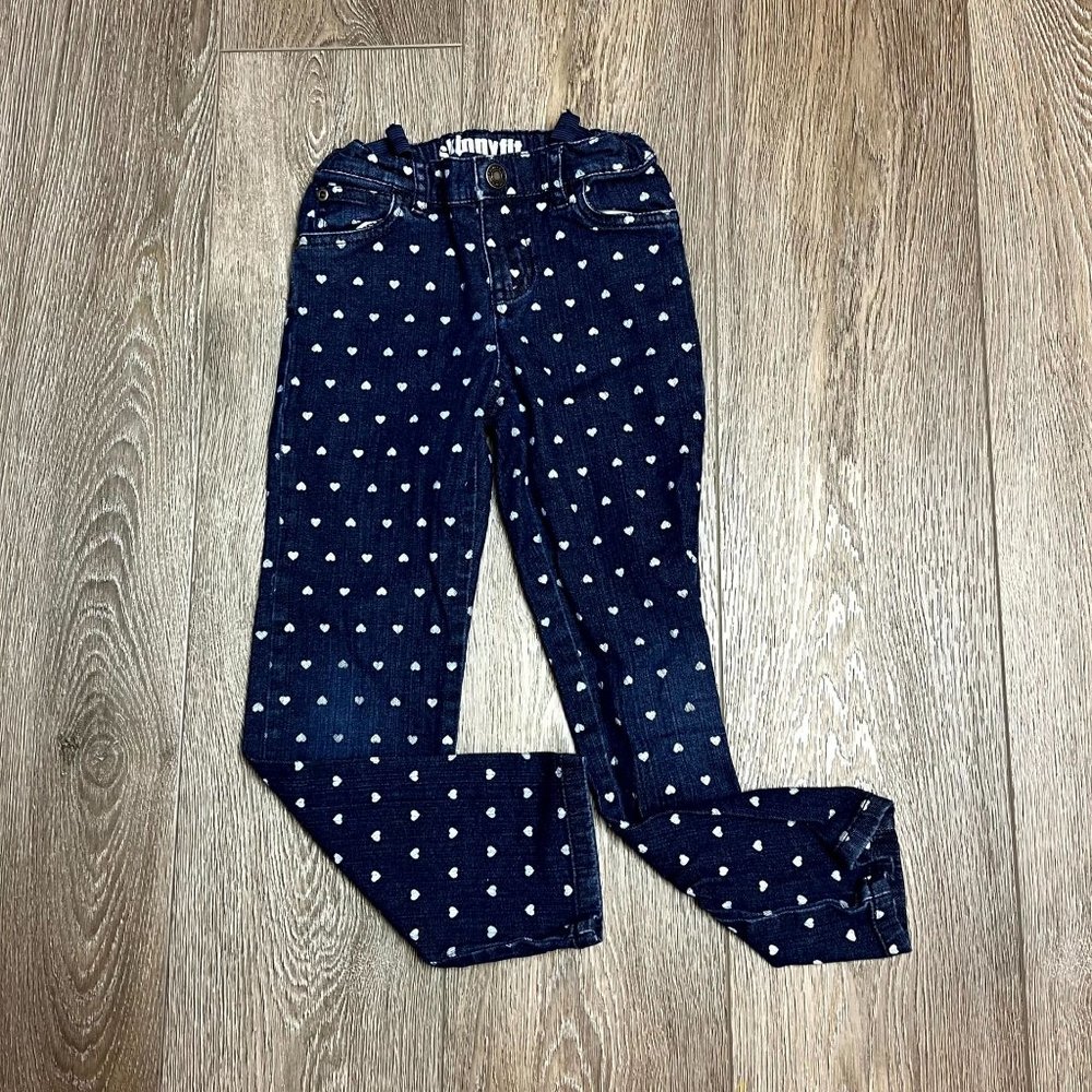 Carter's Heart Denim Jeans Size 6